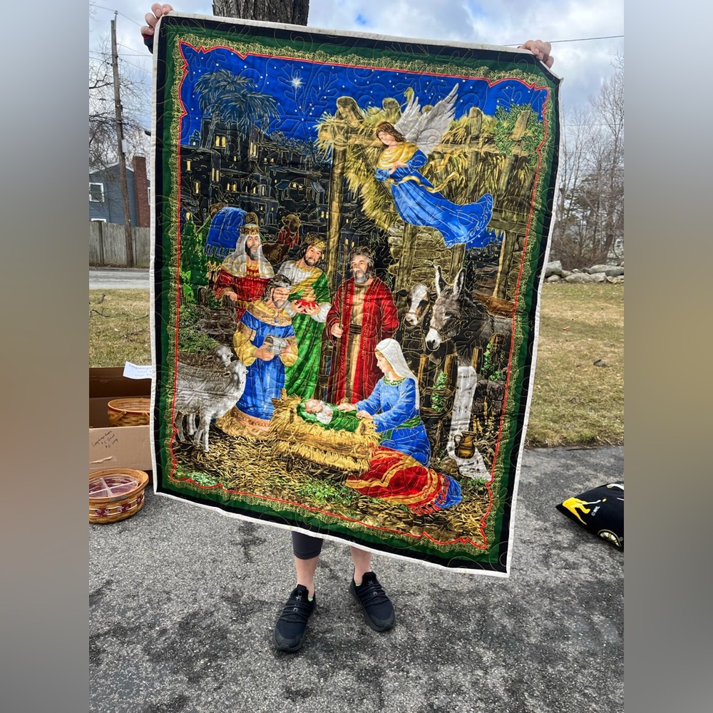 Hand Made Quilt of Nativity